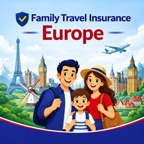 Family travel insurance for Europe