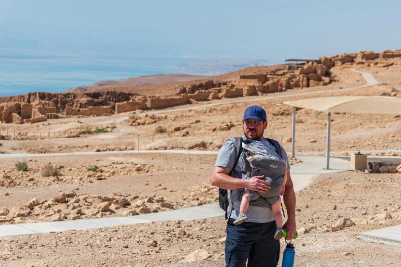Masada ancient fortress overlooking the Dead Sea in Israel