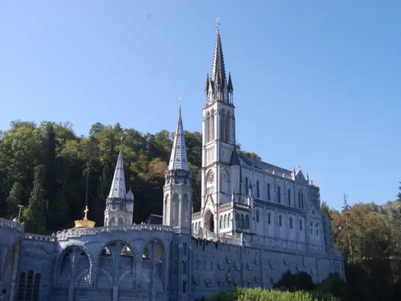 Sanctuary of Our Lady of Lourdes, a major pilgrimage site in France