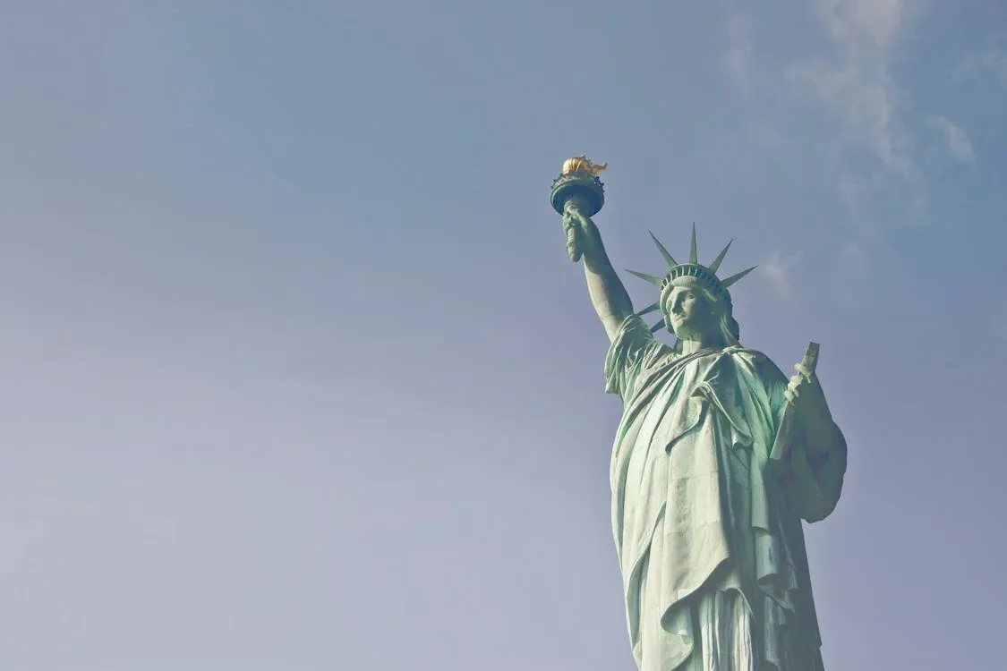 Statue of Liberty in New York, a popular USA destination for UK travelers